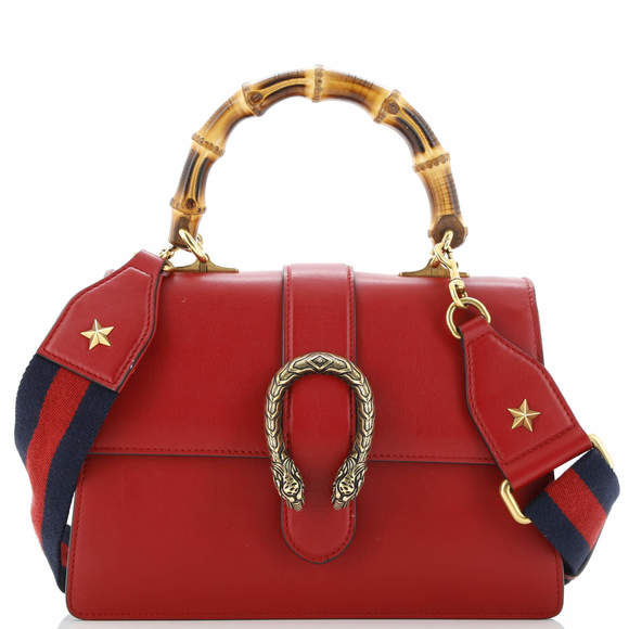 Gucci Medium Dionysus Bamboo Top Handle Bag Leather - Picture 1 of 7